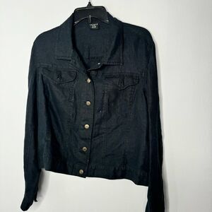 Tribal linen button down shirt size XL